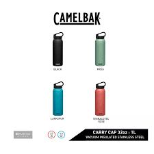 Camelbak Carry Cap  20oz, 32 oz, 64 oz ,Insulated stainless Steel Water Bottles - Backpackers Gallery